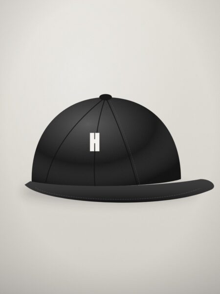 Halyard Six-Panel Baseball Cap — Black