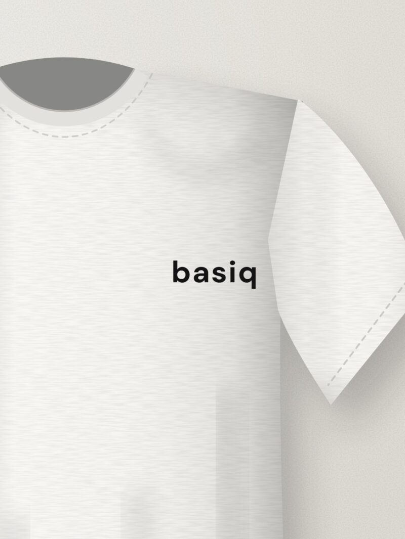 Basiq Essential Crew Tee — White