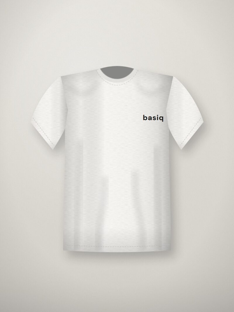 Basiq Essential Crew Tee — White