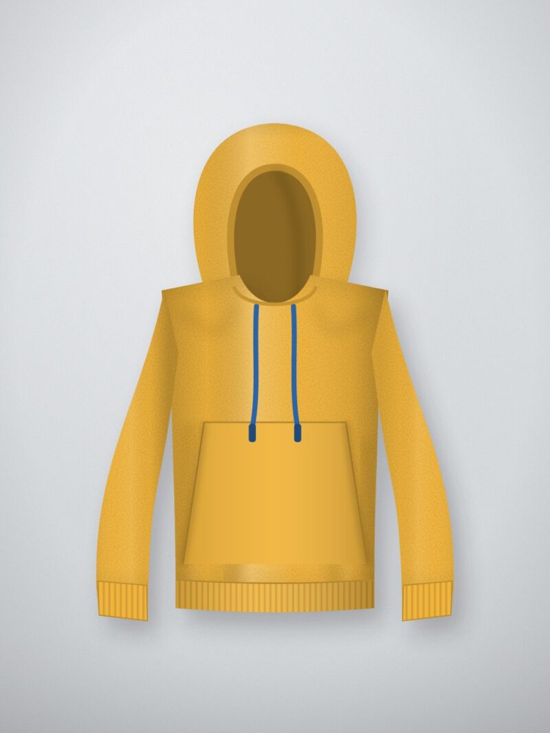 Petit Pom Kids Hoodie — Mustard
