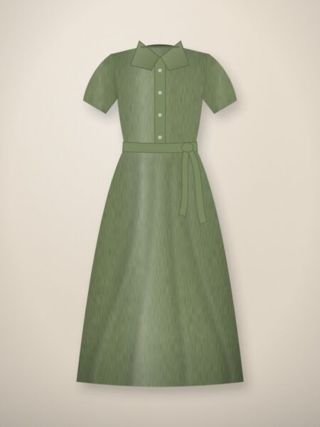 Mallow Linen Shirt Dress — Sage