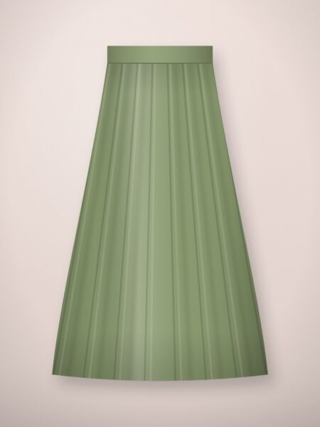 Mallow Pleated Midi Skirt — Sage