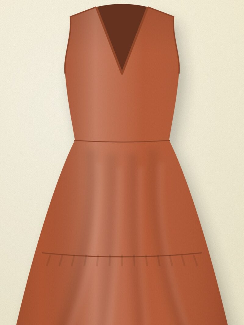 Mallow Tiered Maxi Dress — Rust